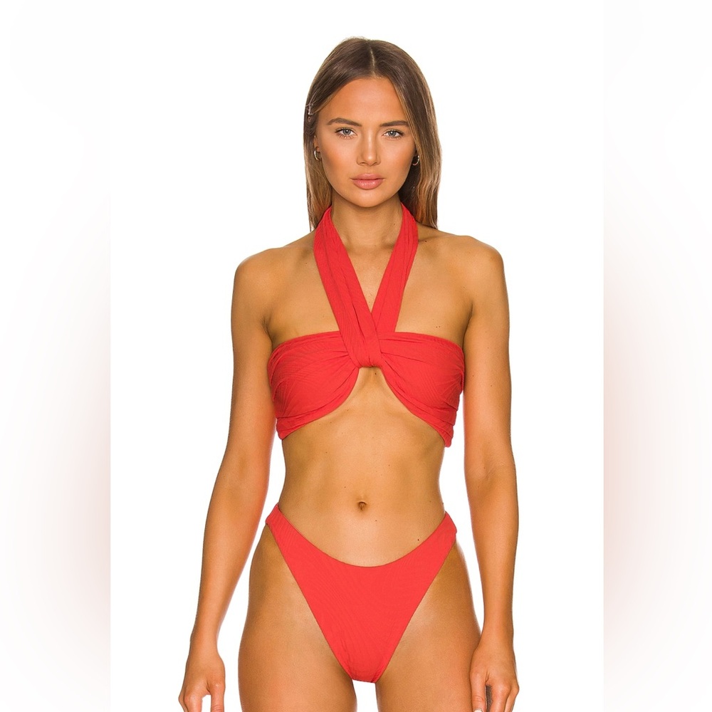 FELLA Herman Bikini Top and Elvis Bikini Bottom Campari